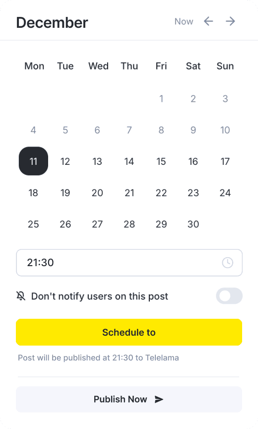 Hero image - Calendar view