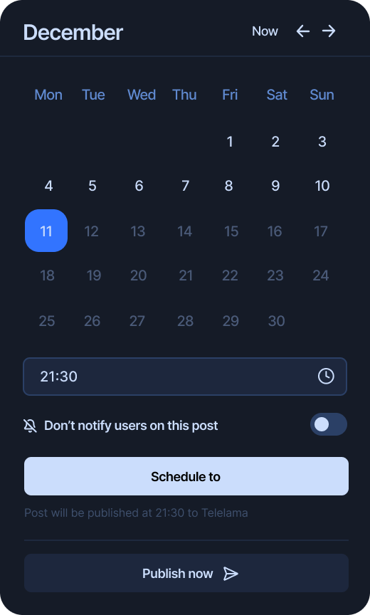 Hero image - Calendar view