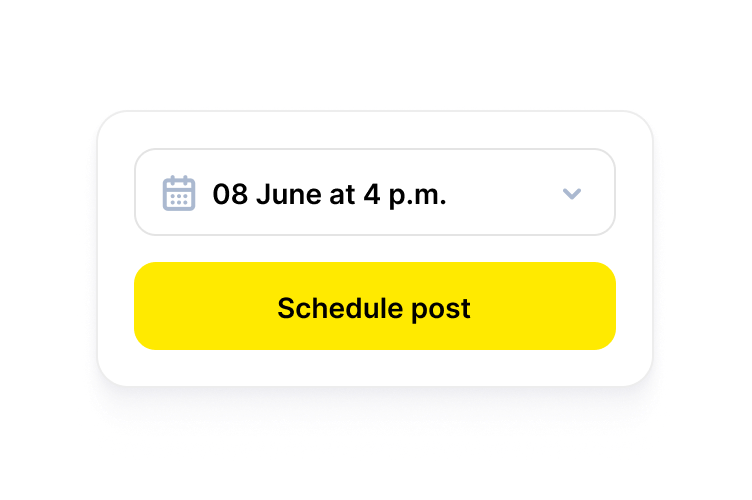 Schedule posts